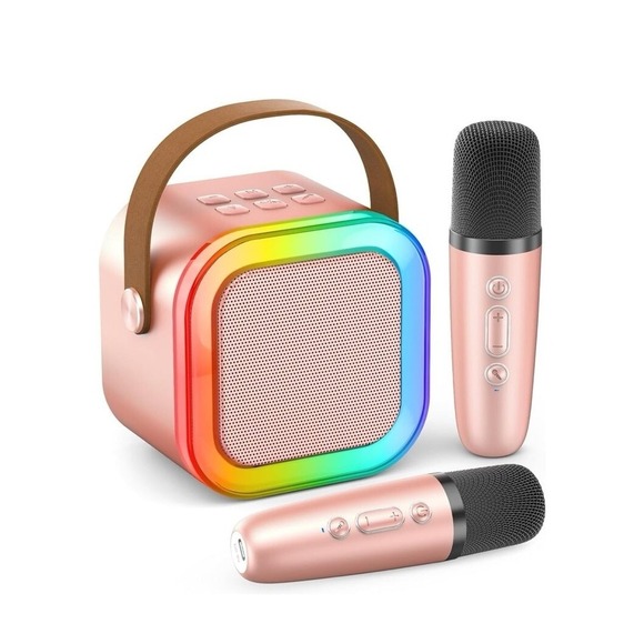 Karaoke Machine for Kids Adults, Portable Bluetooth Mini Karaoke Microphone Sing - Picture 1 of 12